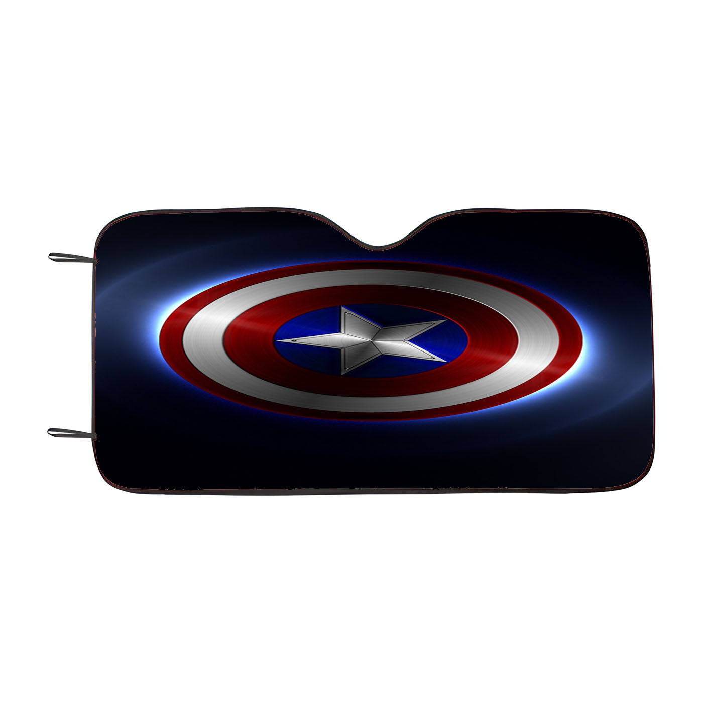 Captain Amerika Shield Car Windshield Sunshade