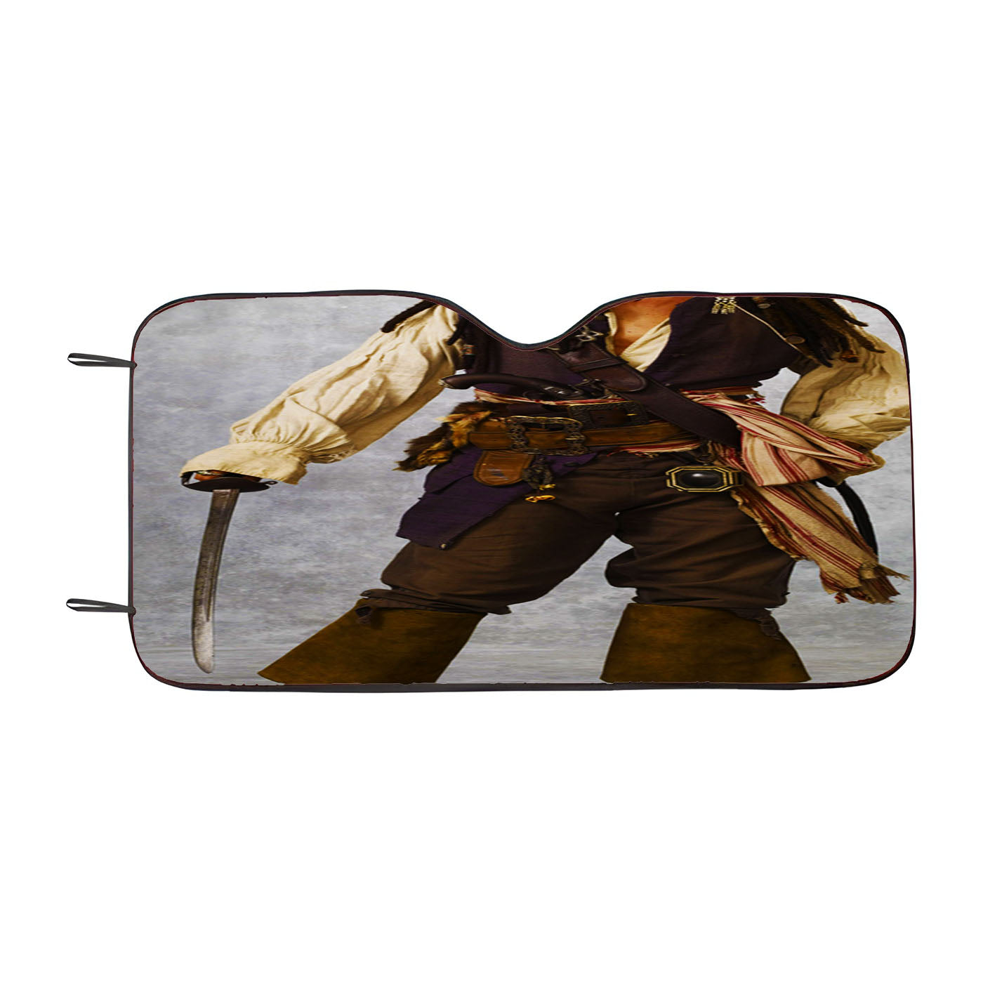 Captain Jack Sparrow Pose Car Windshield Sunshade