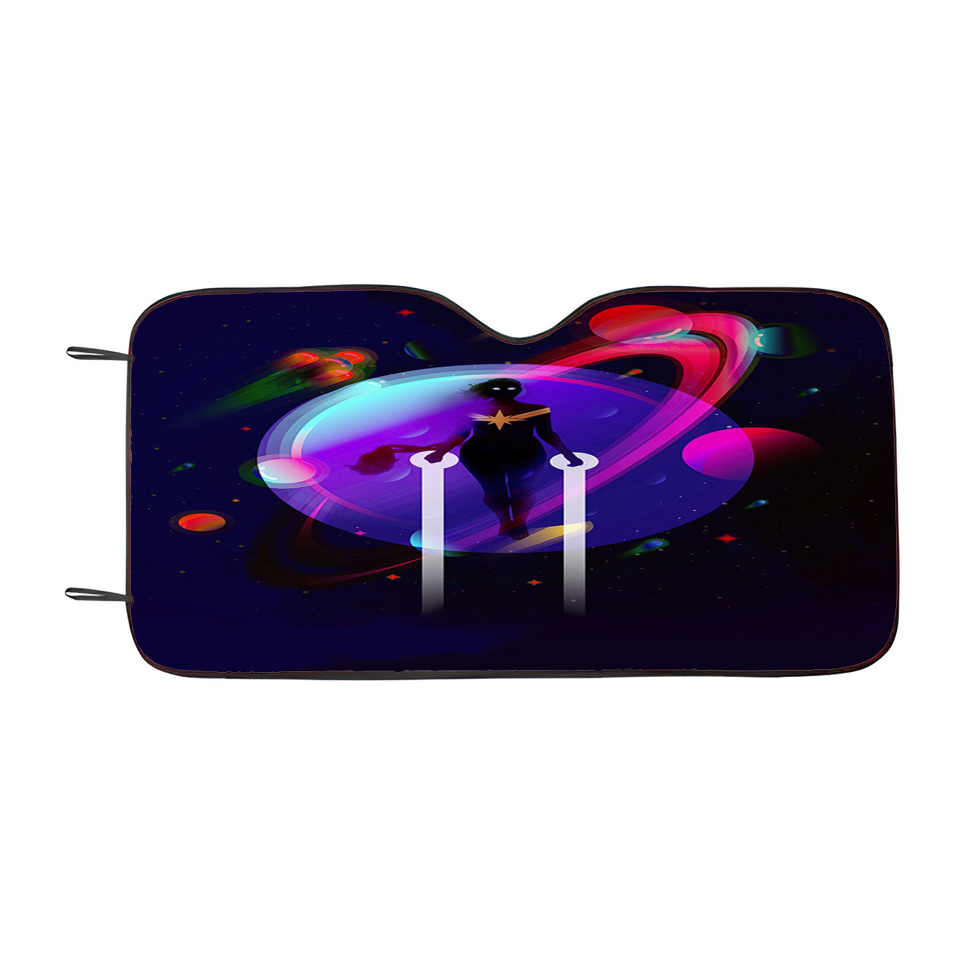 Captain Marvel Movie Aesthetics Minimalist Car Windshield Sunshade