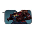 Captain Marvel Night Illustrator Car Windshield Sunshade