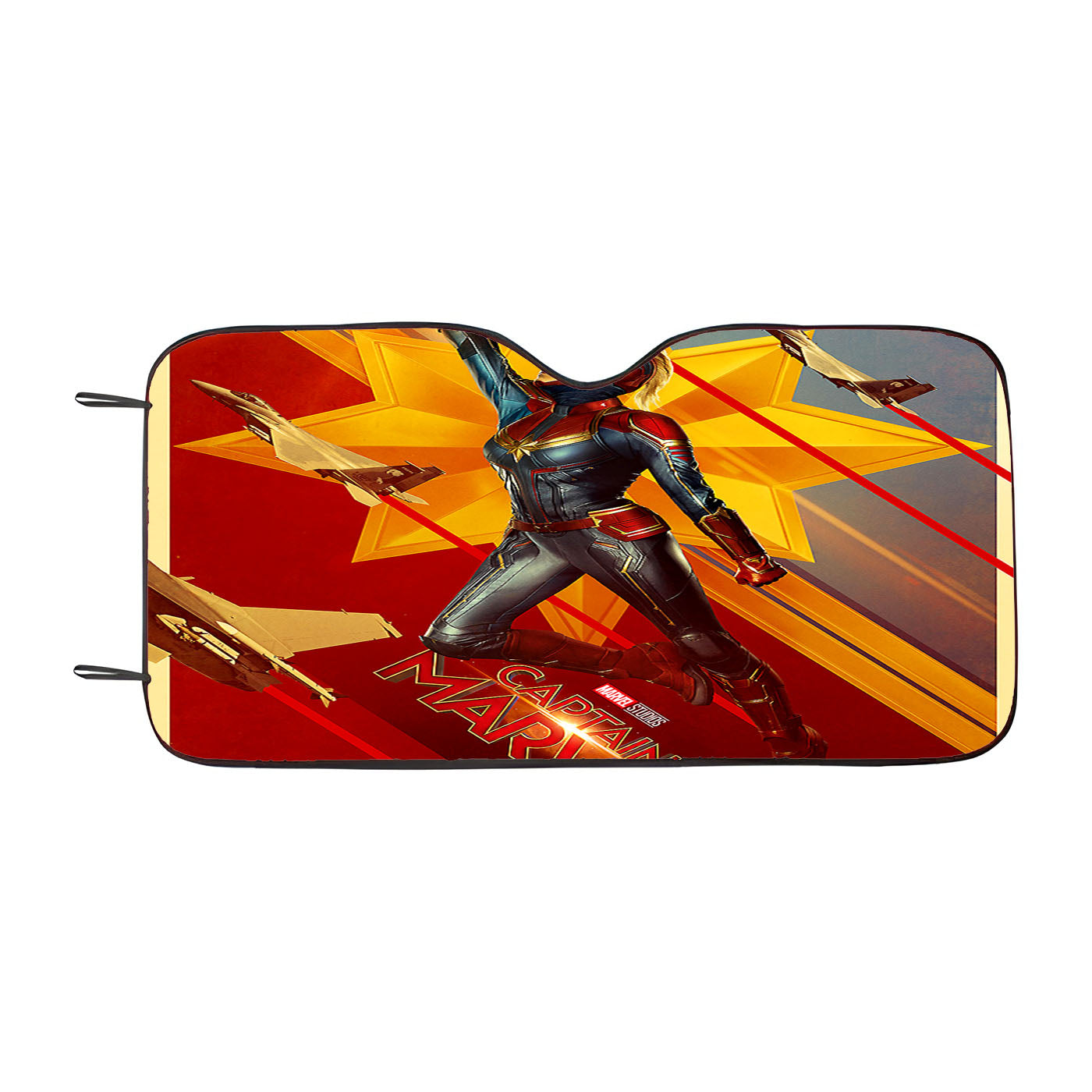 Captain Marvel Official Poster Car Windshield Sunshade