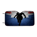 Captain Marvel Silhouette Car Windshield Sunshade
