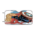 Captain Marvel Wallpaper Car Windshield Sunshade