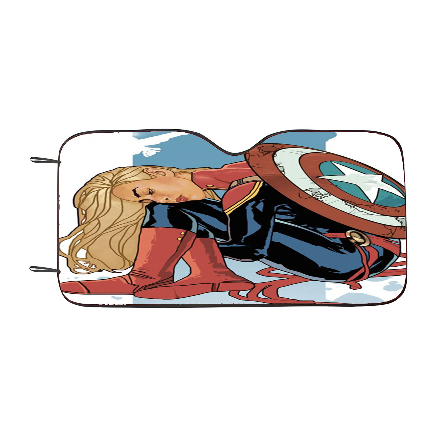 Captain Marvel Wallpaper Car Windshield Sunshade