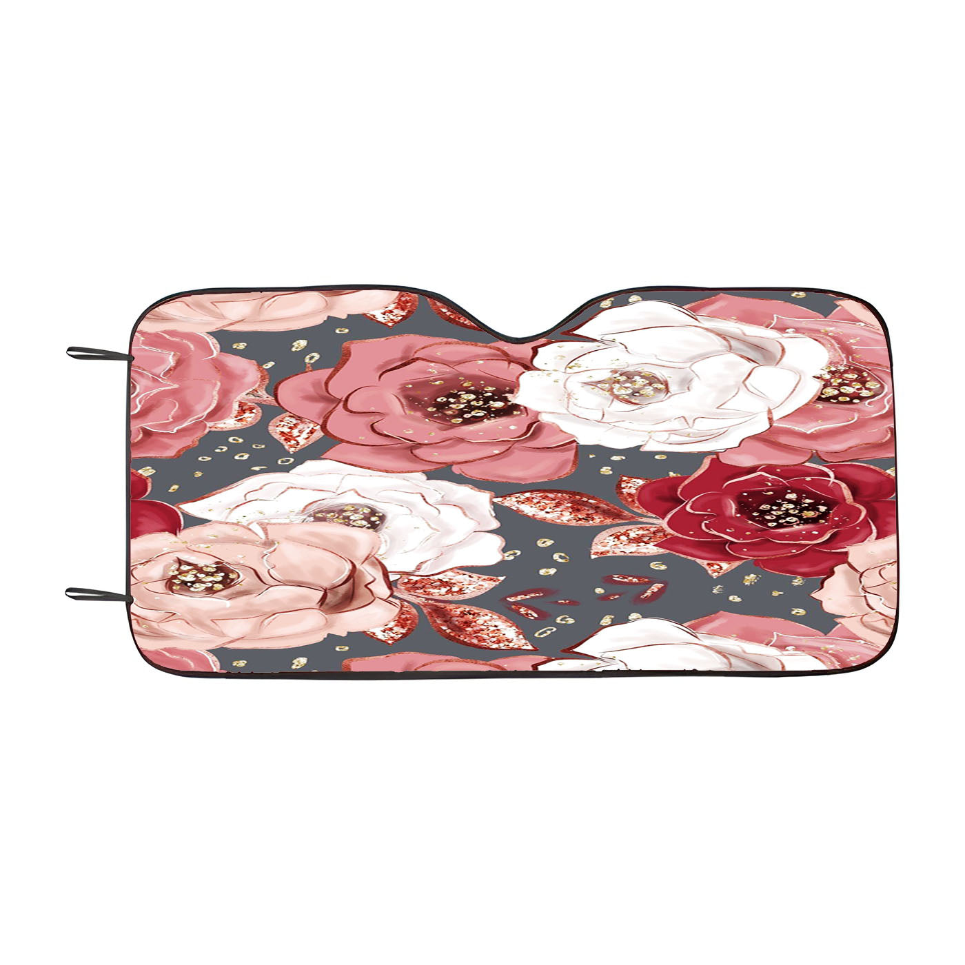 Carnation Flowers Art Car Windshield Sunshade