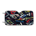 Cassete Vintage Pattern Car Windshield Sunshade
