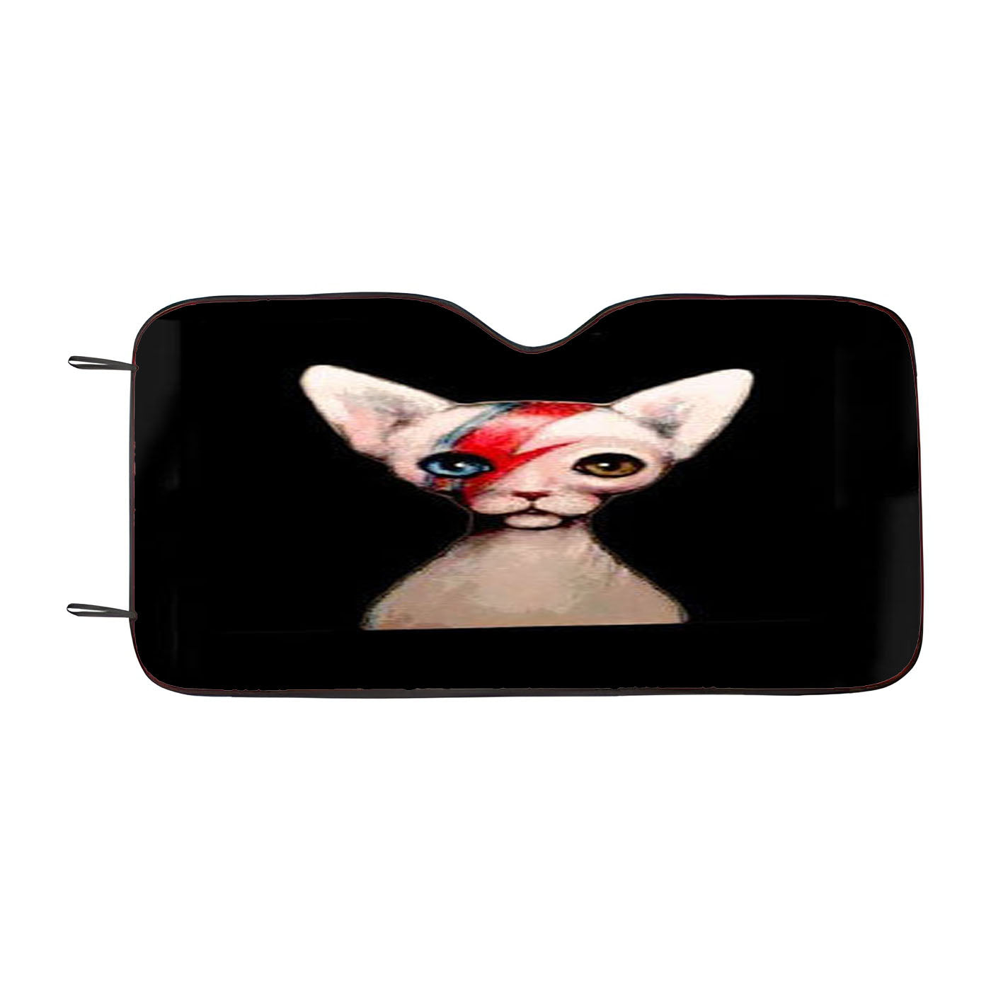Cat Insane David Bowie Alladin Sane Spin Off With Sphynx Cat Car Windshield Sunshade