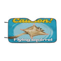 Caution Flying Squirrel Crossing Car Windshield Sunshade