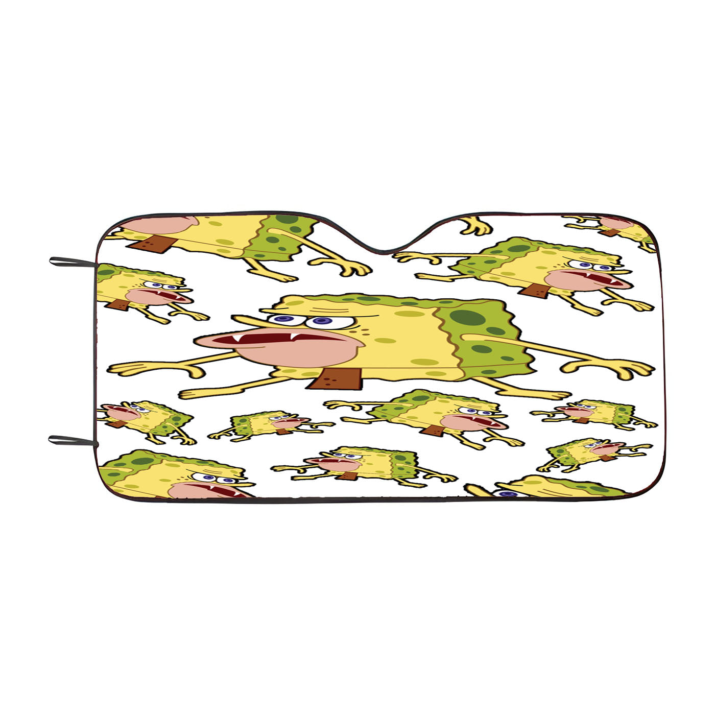 Caveman Spongebob Squarepants Pattern Car Windshield Sunshade