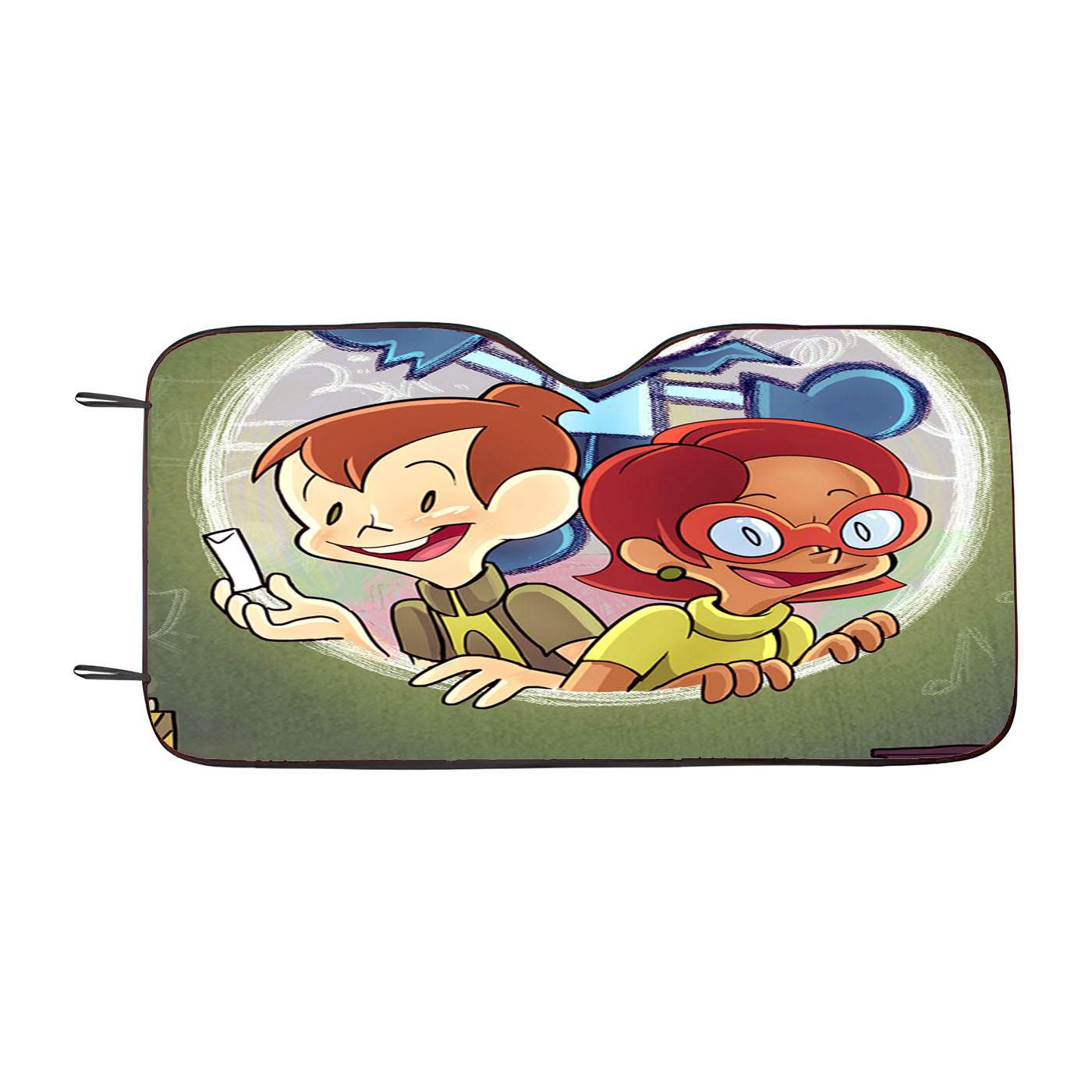 Chalkzone Aesthetic Kids Cartoon Poster Car Windshield Sunshade