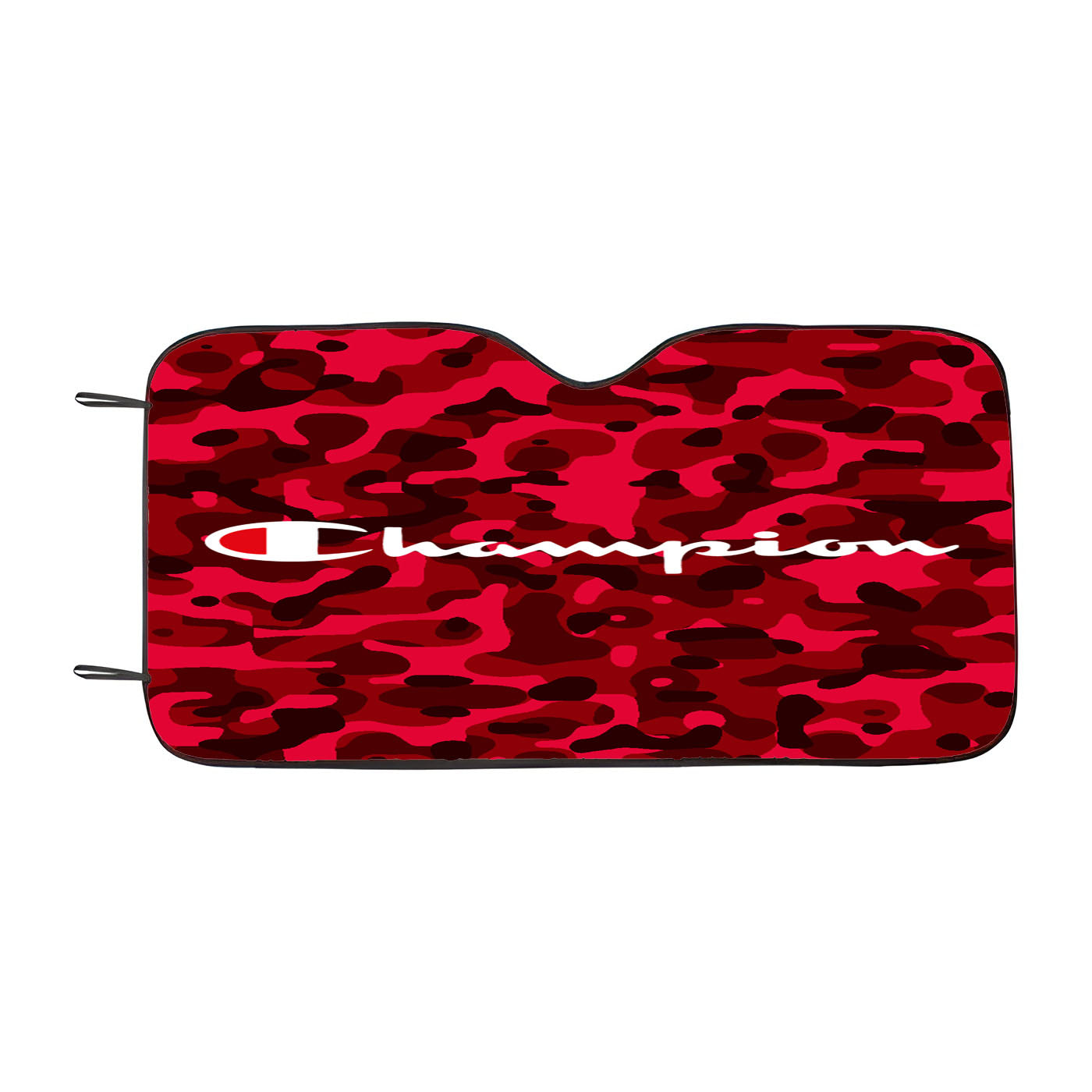 Champion Bape Camouflage Red Car Windshield Sunshade