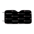 Champion Doodle Black Emblem Car Windshield Sunshade