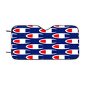 Champion Pattern Blue Art Car Windshield Sunshade
