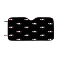 Champion Style Pattern In Black Car Windshield Sunshade