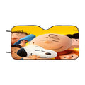 Charlie Brown And Snoopy Hugs The Peanuts Movie Poster Car Windshield Sunshade