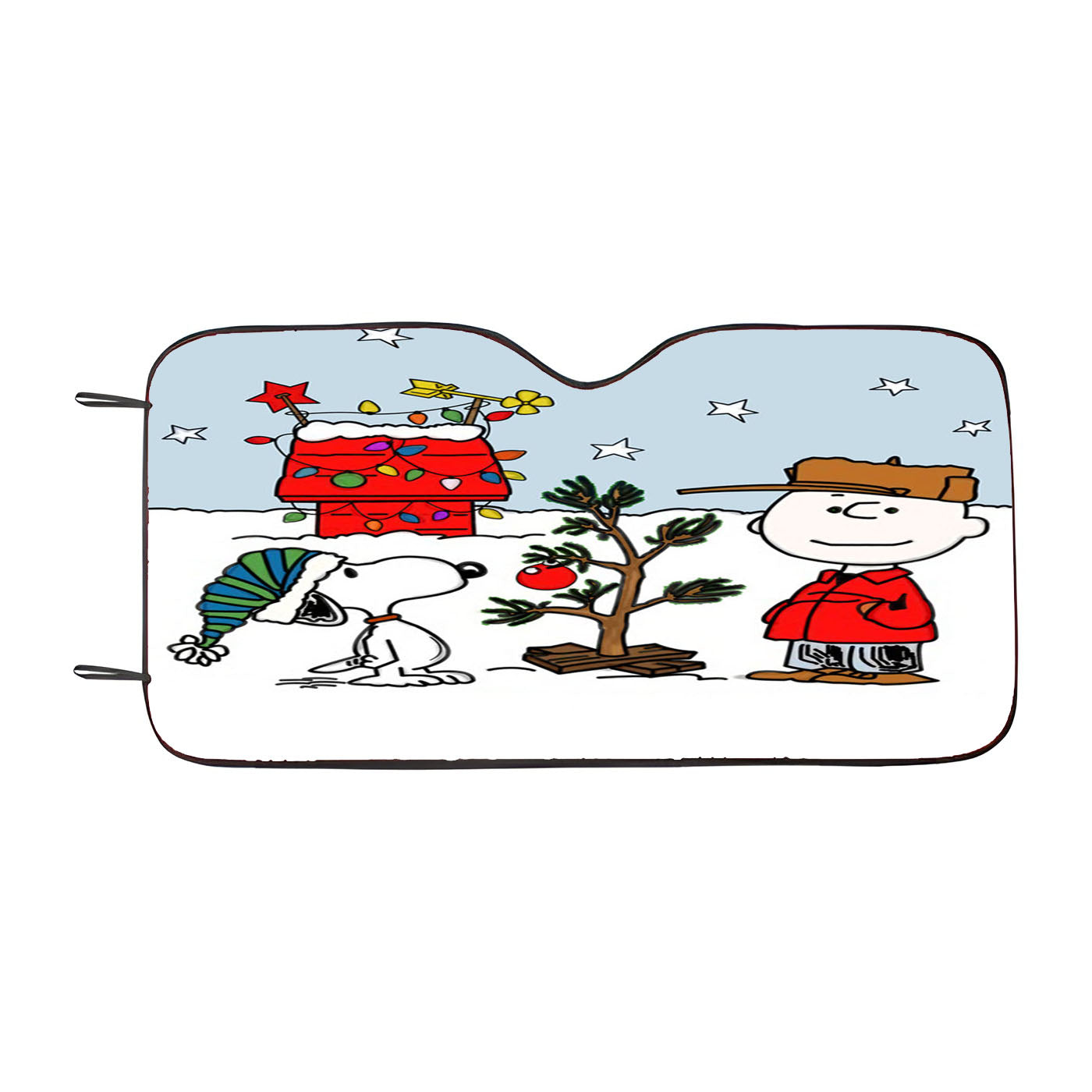 Charlie Brown Christmast Car Windshield Sunshade