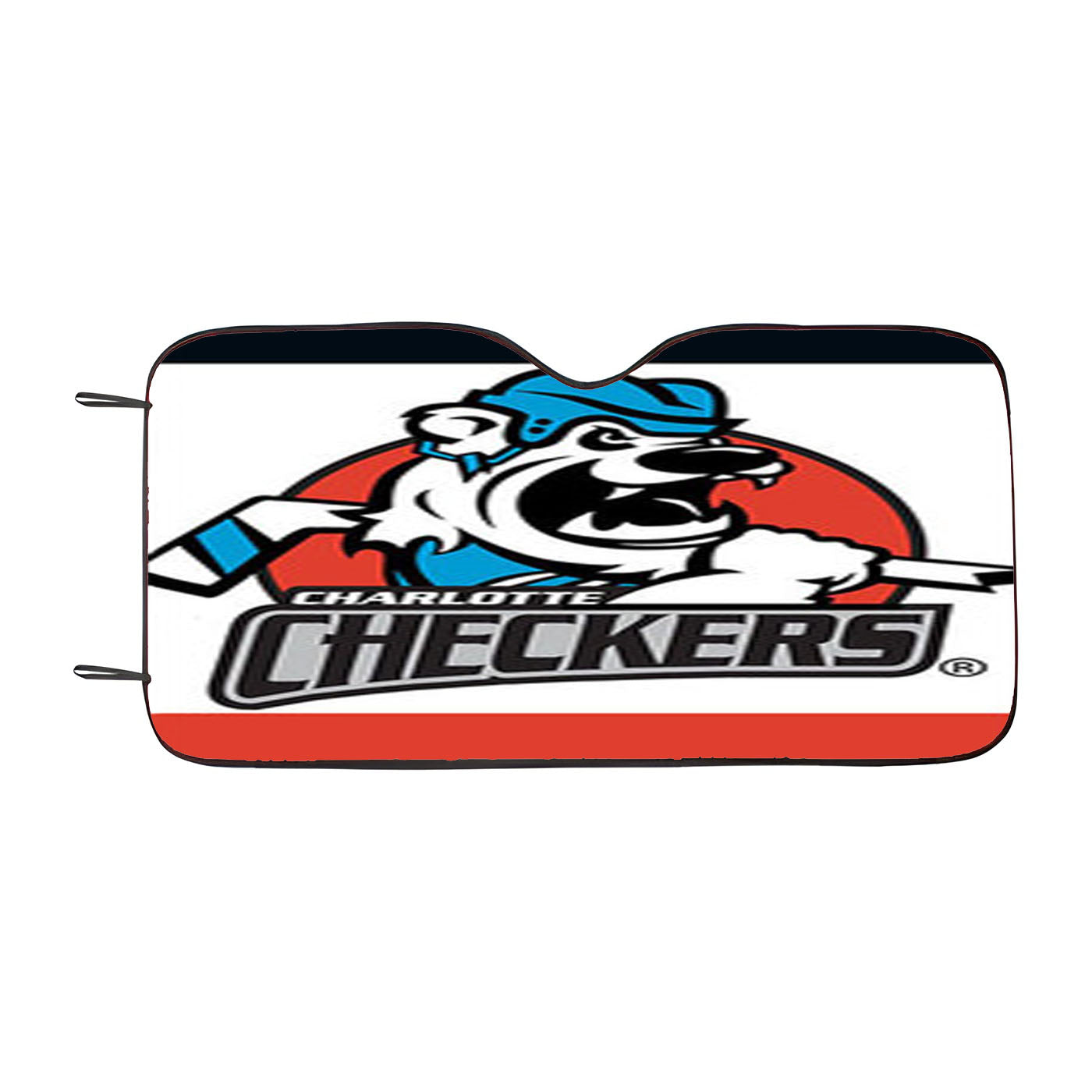 Charlotte Checkers Car Windshield Sunshade