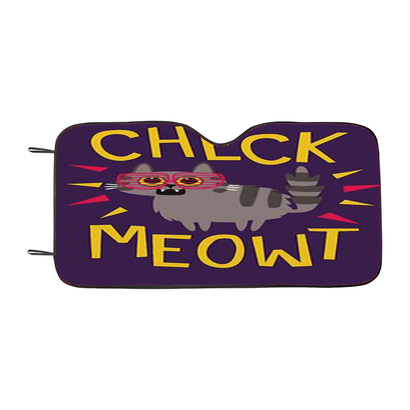 Check Meowt Car Windshield Sunshade