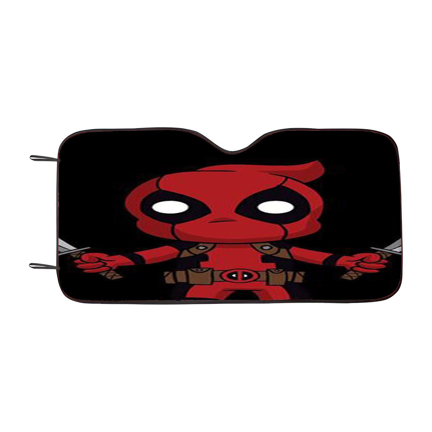 Chibi Deadpool Car Windshield Sunshade