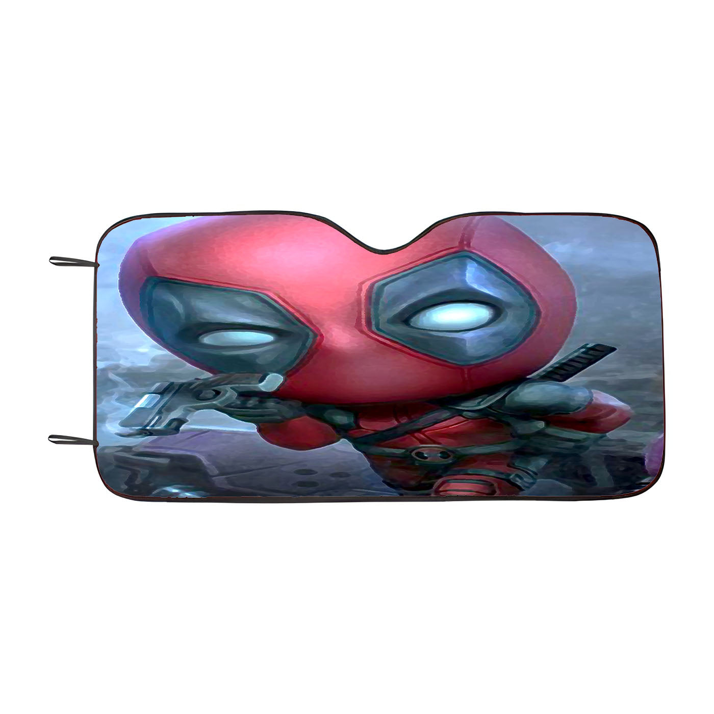 Chibi Fancy Deadpool Car Windshield Sunshade