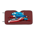 Chibi Kawaii Captain America Car Windshield Sunshade