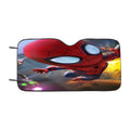Chibi Spiderman Art Car Windshield Sunshade