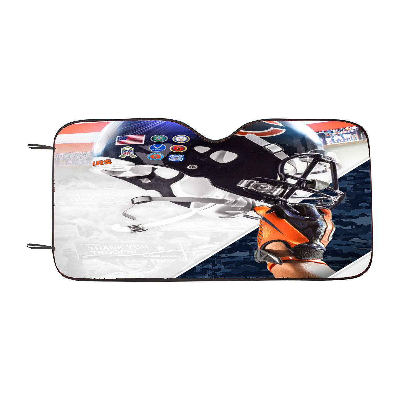 Chicago Bears Helmet Logo Car Windshield Sunshade
