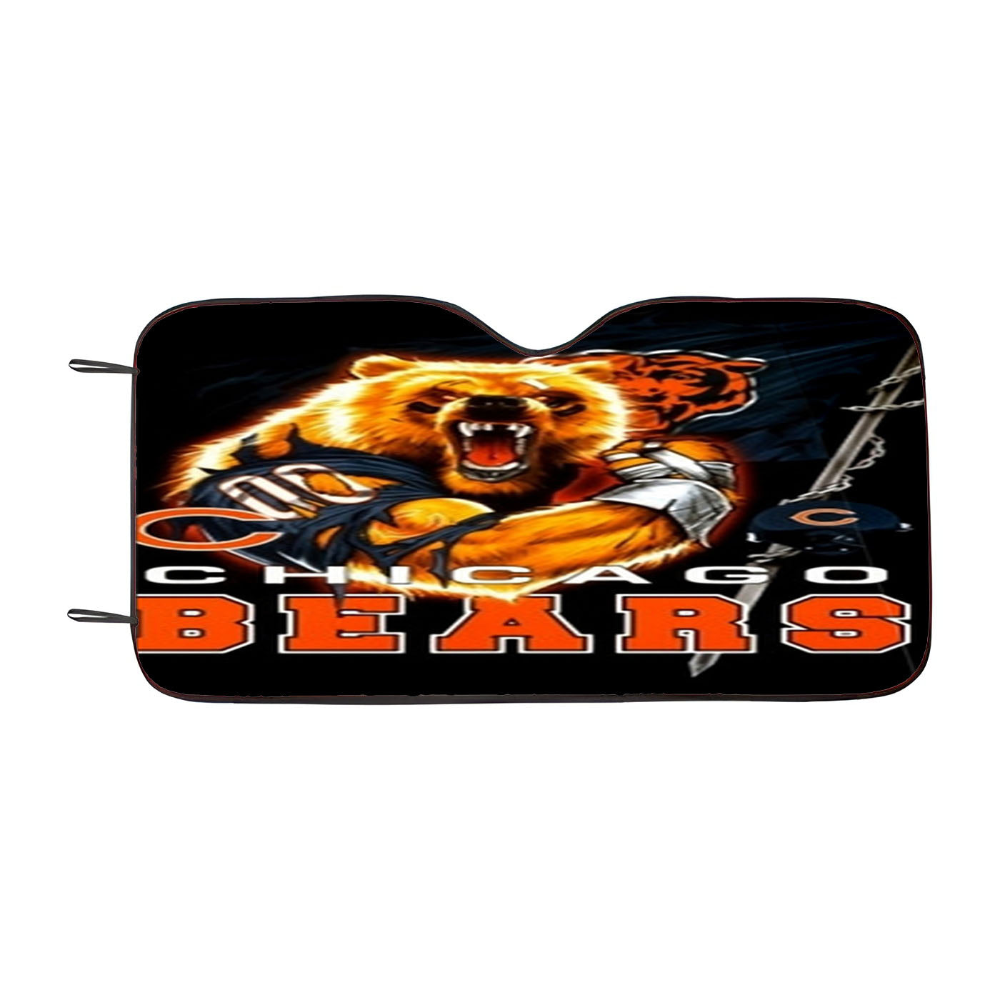 Chicago Bears Nfl Black 1 Car Windshield Sunshade
