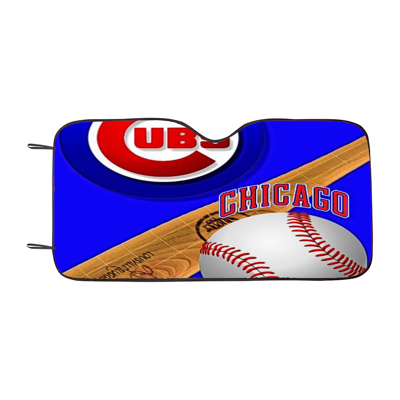 Chicago Cubs Baseball Log Car Windshield Sunshade