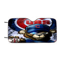 Chicago Cubs Bear Fire Car Windshield Sunshade