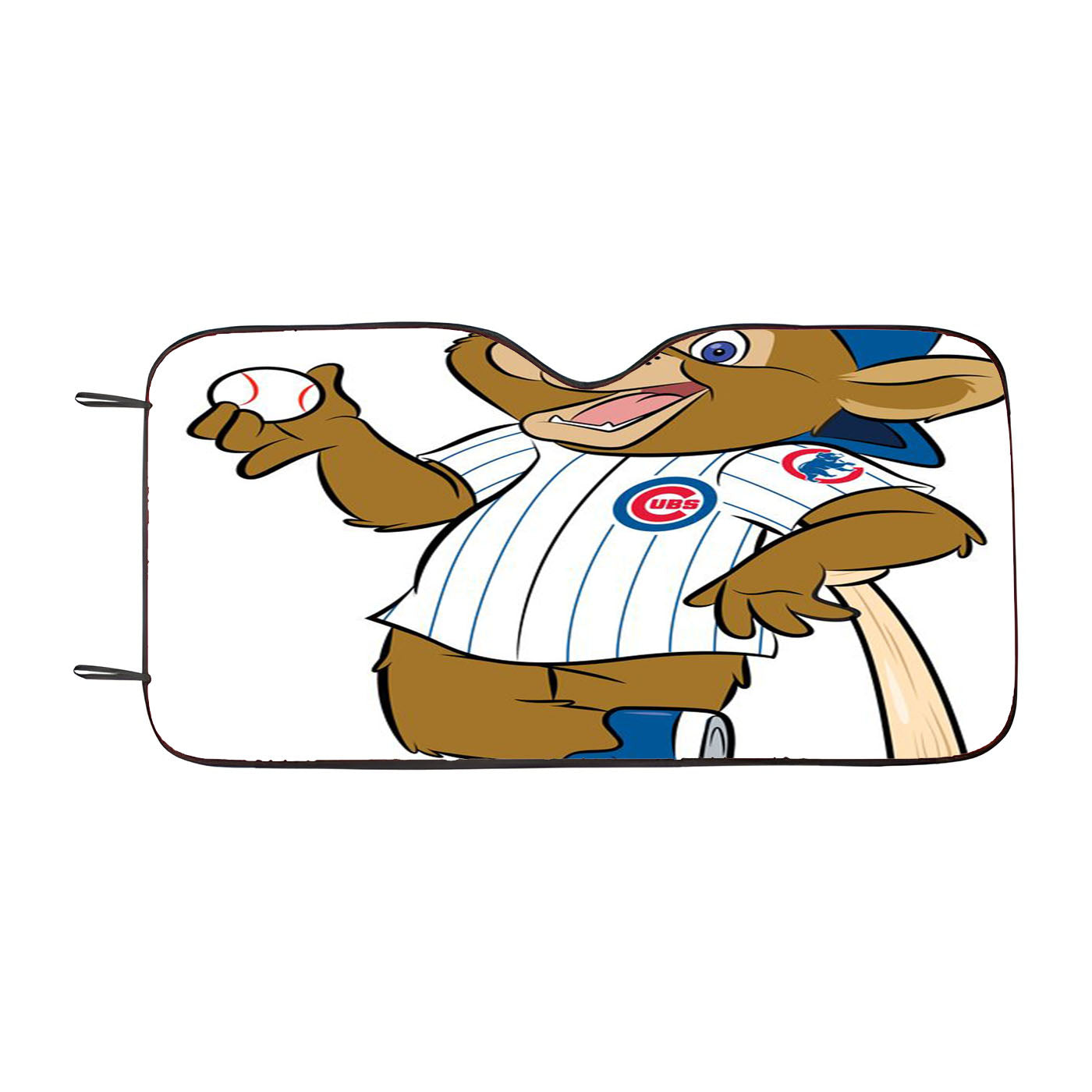 Chicago Cubs Bear Mascot Car Windshield Sunshade