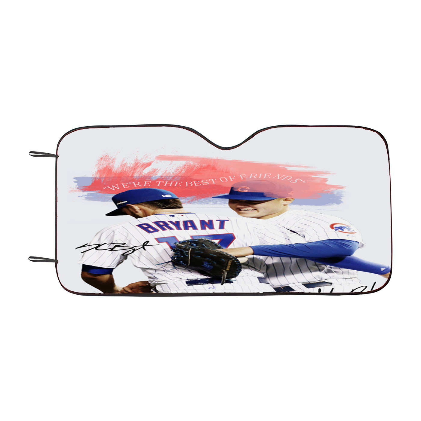 Chicago Cubs Bryant And Rizzo Car Windshield Sunshade