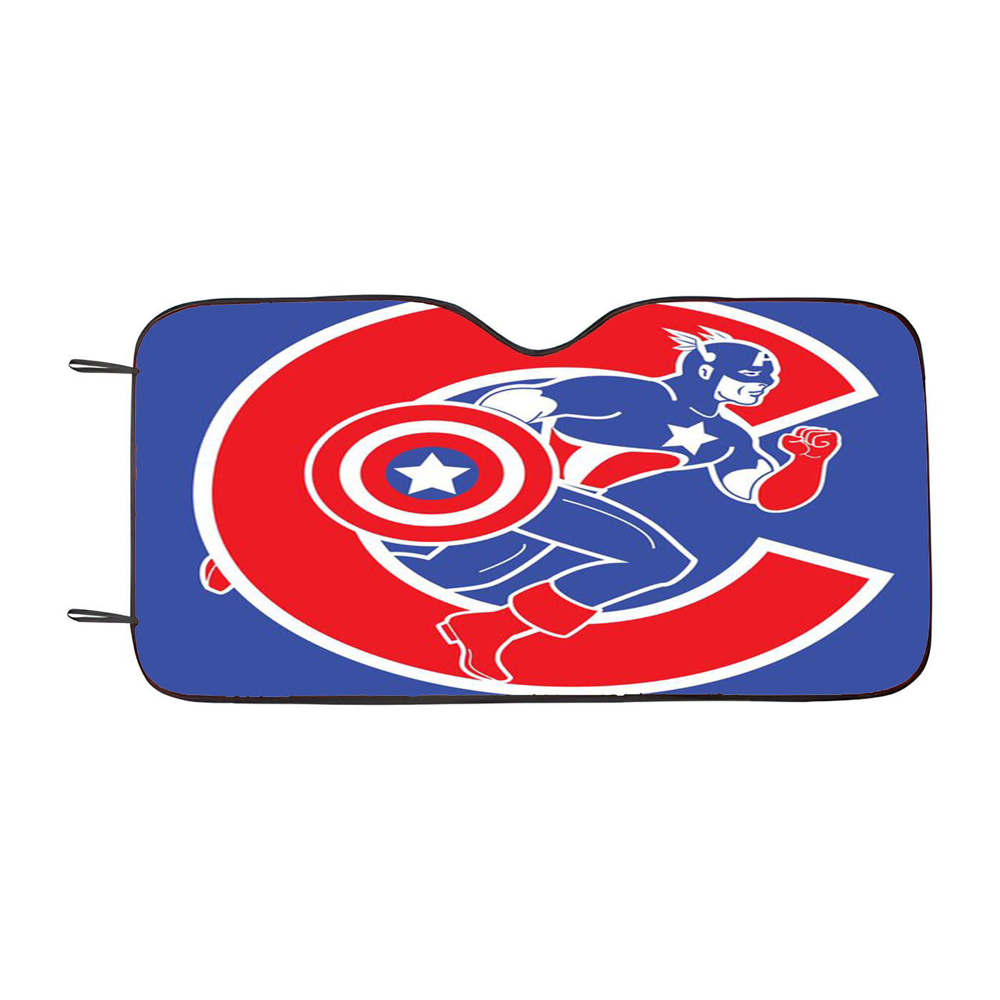 Chicago Cubs Captain America Car Windshield Sunshade