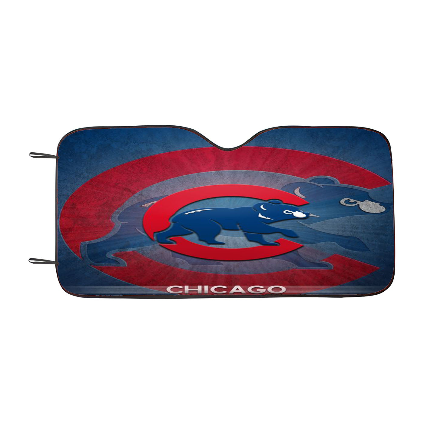 Chicago Cubs Crack Pattern Car Windshield Sunshade