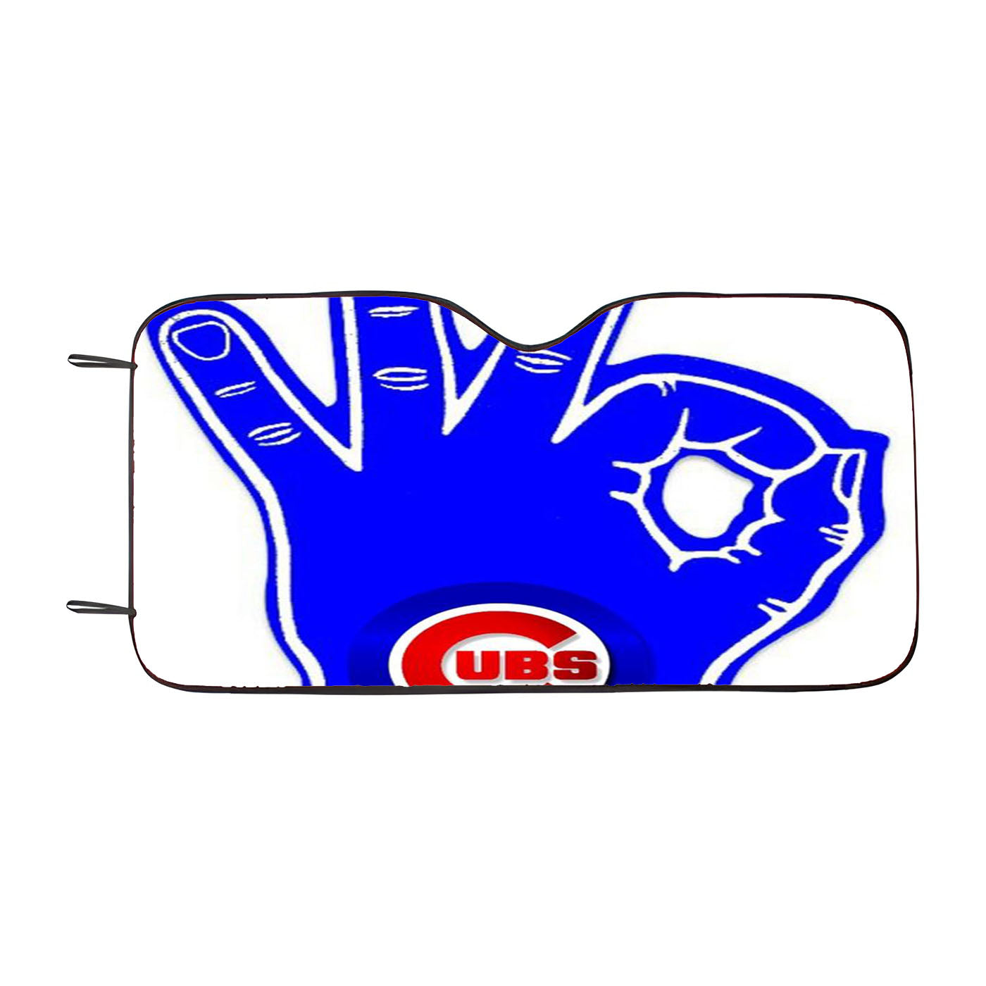 Chicago Cubs Hand Oke Car Windshield Sunshade