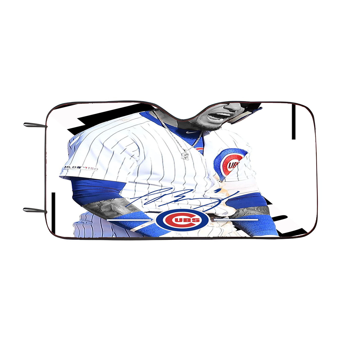 Chicago Cubs Javier Baez White Wallpapers Car Windshield Sunshade