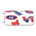 Chicago Cubs Logo Collage Car Windshield Sunshade