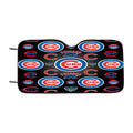 Chicago Cubs Logo Pattern Car Windshield Sunshade