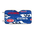 Chicago Cubs Mlb Pattern Fabric Car Windshield Sunshade