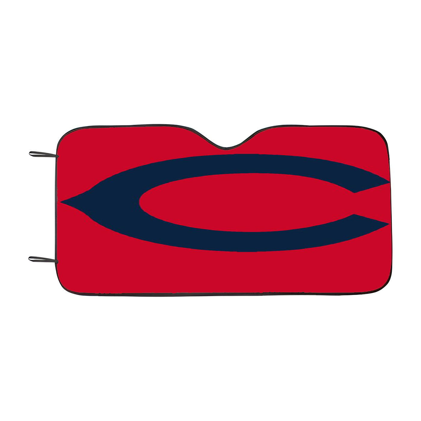 Chicago Cubs On The Red Car Windshield Sunshade