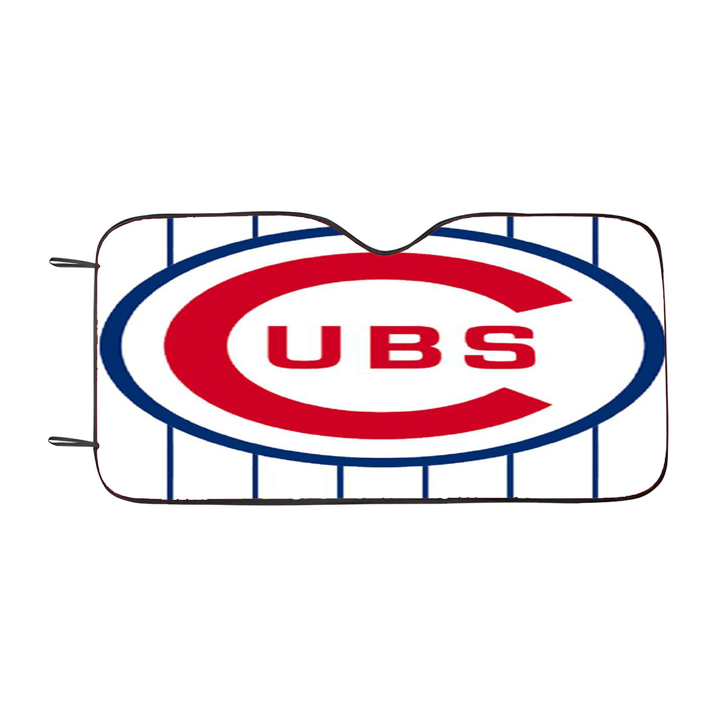 Chicago Cubs Stripe Car Windshield Sunshade