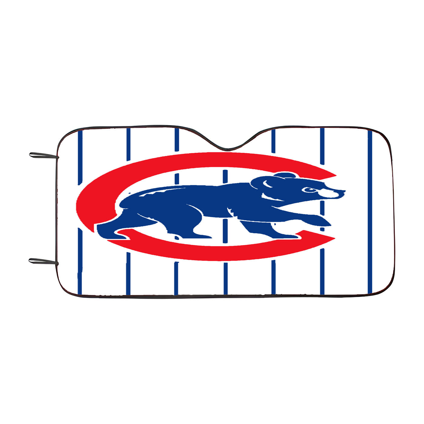 Chicago Cubs Stripe Logo Car Windshield Sunshade