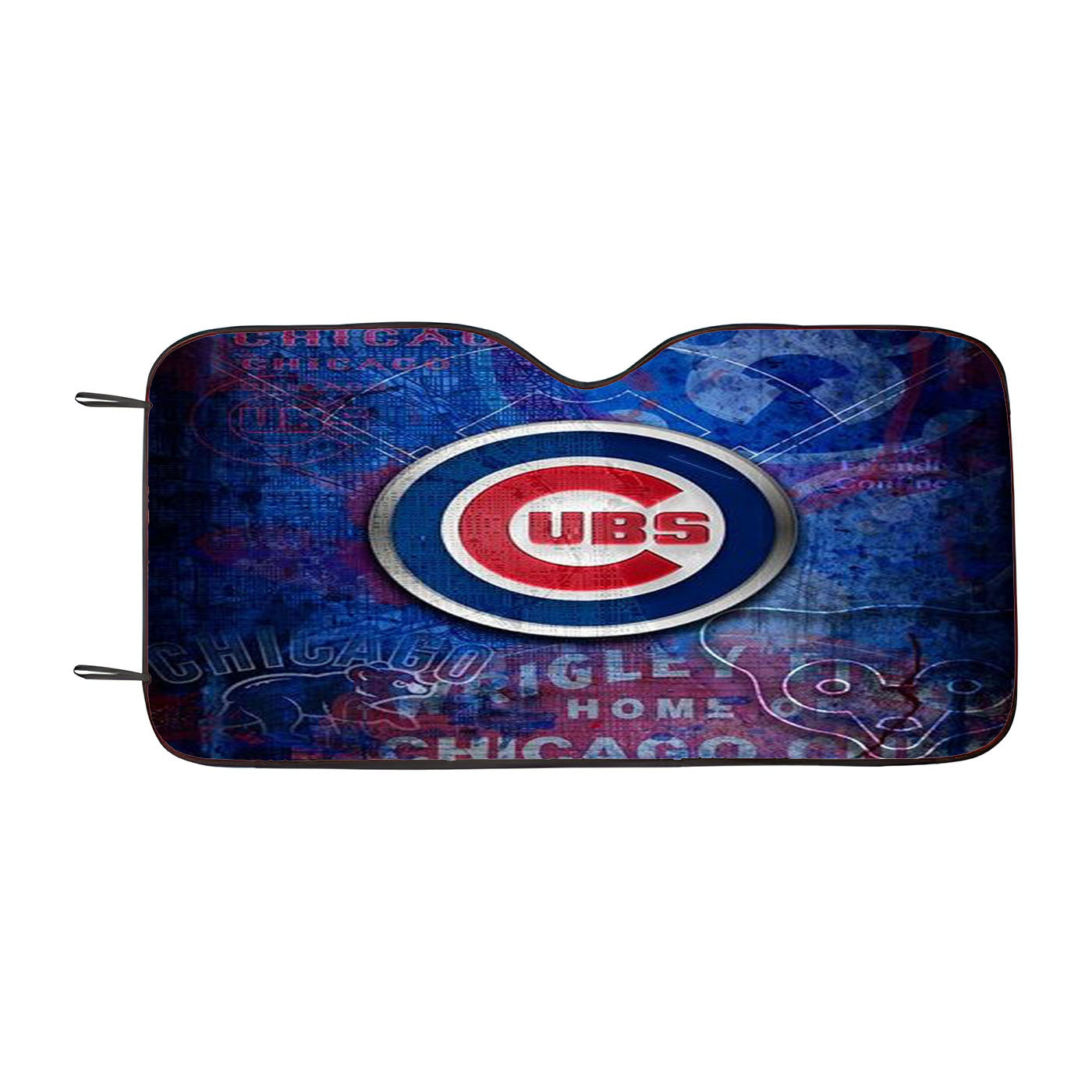 Chicago Cubs Texture Wall Car Windshield Sunshade