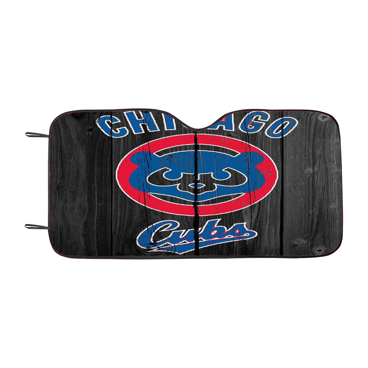 Chicago Cubs Wooden Car Windshield Sunshade