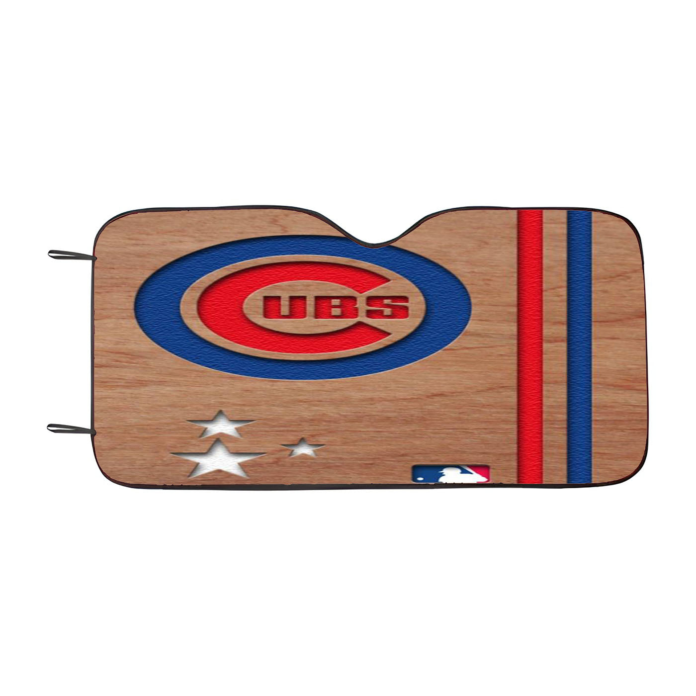 Chicago Cubs Wooden Star Car Windshield Sunshade