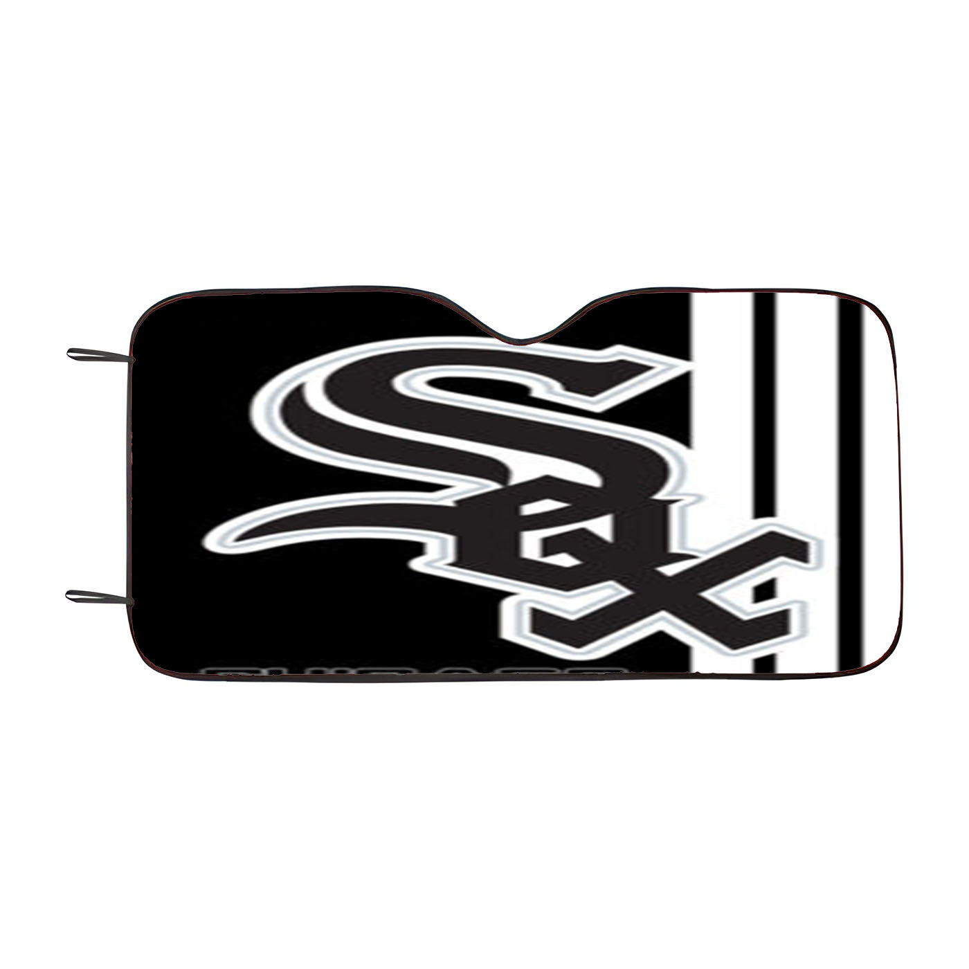 Chicago White Sox Baseball Black White Car Windshield Sunshade