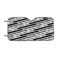 Chicago White Sox Black White Pattern Car Windshield Sunshade