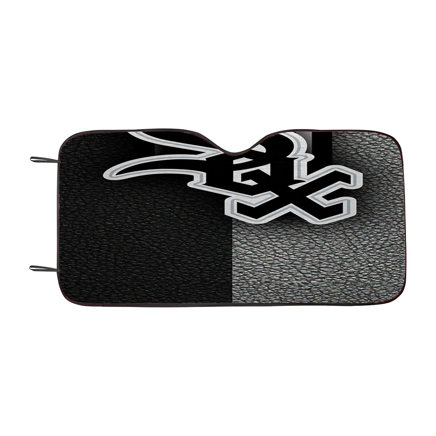 Chicago White Sox Leather Texture Car Windshield Sunshade