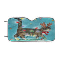 Christmas Cat Car Windshield Sunshade