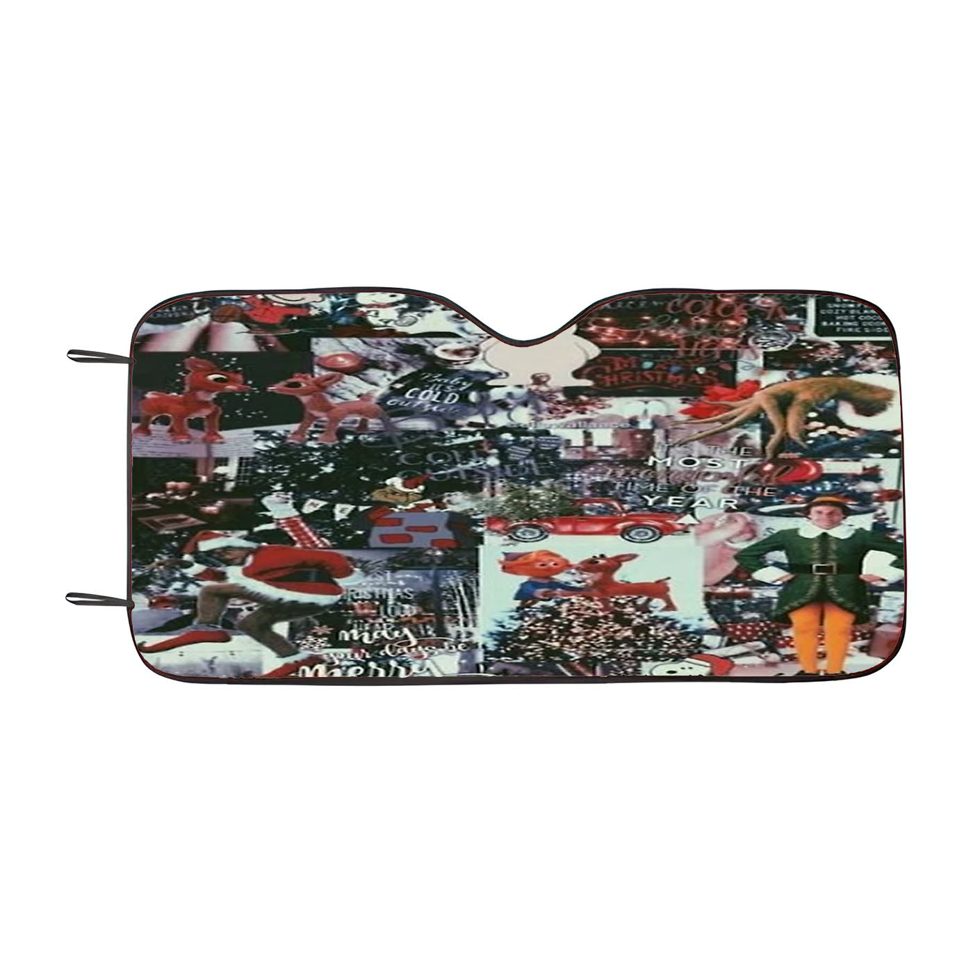 Christmas Collage Car Windshield Sunshade